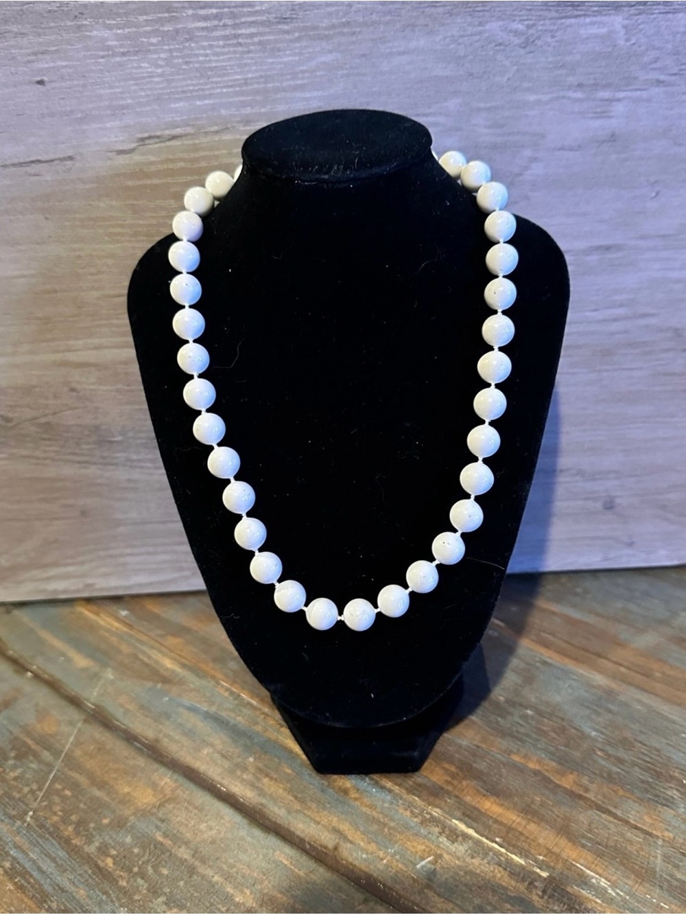 Classic White Bead Necklace — Elegant Everyday Strand